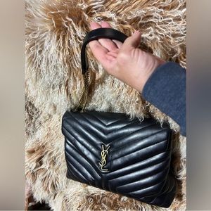 Loulou Quilted Black Leather YSL Bag